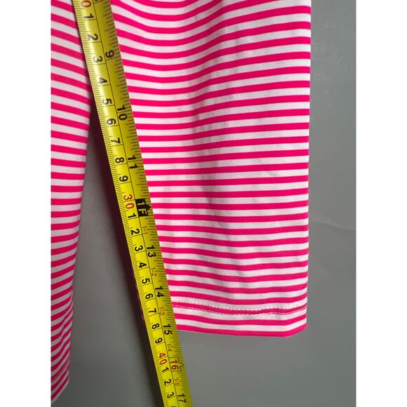 Vineyard Vines Sankaty Size Medium LS Women’s T-shirt Striped Pink - Picture 5 of 6